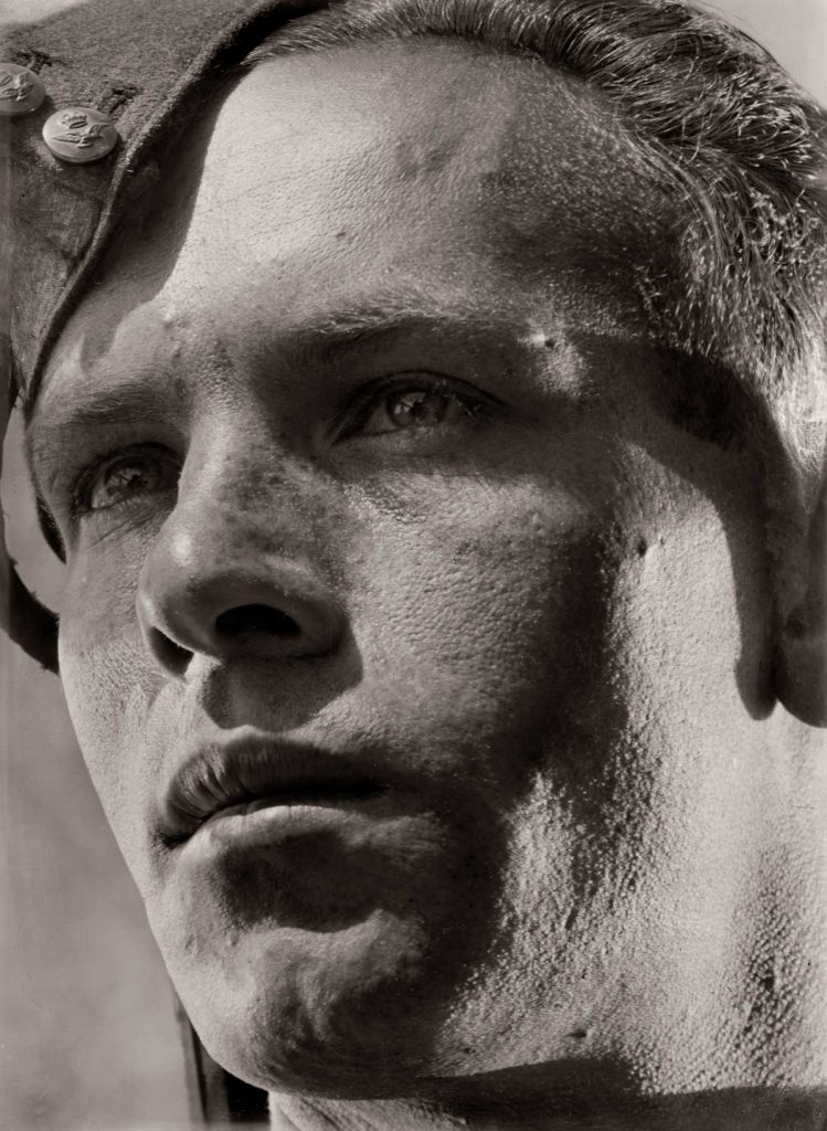 Portrait of a soldier. Mandatory Palestine, 1943.